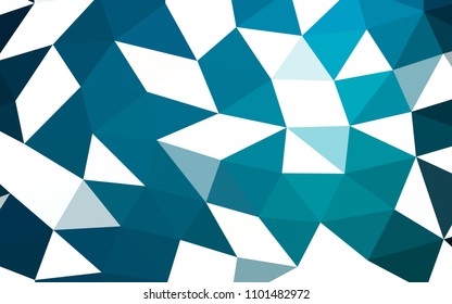 Light BLUE vector low poly low poly. Glitter abstract illustration with an elegant design. The elegant pattern can be used as part of a brand book.