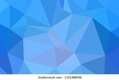 Light BLUE vector low poly texture. Geometric illustration in Origami style with gradient.  Brand-new style for your business design.
