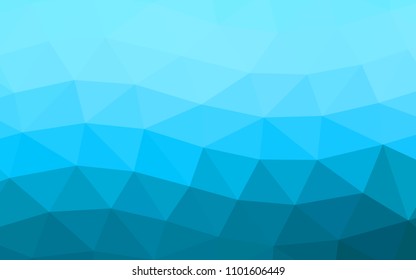 Light BLUE vector low poly low poly. Colorful abstract illustration with gradient. A completely new template for your business design.
