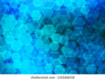 Light BLUE vector low poly background. Brand new colored illustration in blurry style with gradient. The completely new template can be used for your brand book.