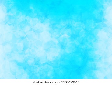 Light BLUE vector low poly template. Modern geometrical abstract illustration with gradient. The elegant pattern can be used as part of a brand book.