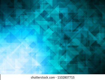 Light BLUE vector low poly low poly. Geometric illustration in Origami style with gradient.  The best triangular design for your business.