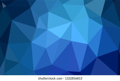 Light BLUE vector low poly layout. Colorful abstract illustration with gradient. That new template can be used for your brand book.