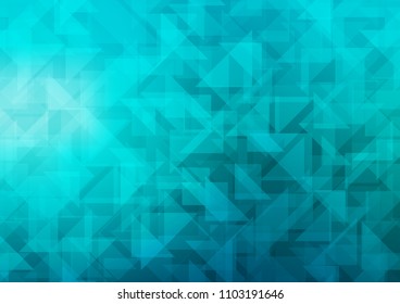 Light BLUE vector low poly cover. Geometric illustration in Origami style with gradient.  Brand new style for your business design.