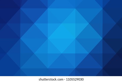 Light BLUE vector low poly texture. Creative geometric illustration in Origami style with gradient. Brand new style for your business design.