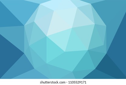 Light BLUE vector low poly layout. Polygonal abstract illustration with gradient. Template for cell phone's backgrounds.