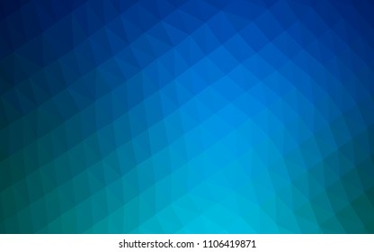 Light BLUE vector low poly texture. A sample with polygonal shapes. The elegant pattern can be used as part of a brand book.