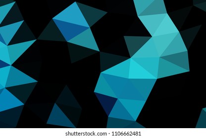 Light BLUE vector low poly low poly. A completely new color illustration in a vague style. A new texture for your design.