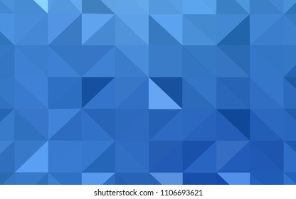 Light BLUE vector low poly layout. Colorful illustration in polygonal style with gradient. Completely new template for your banner.