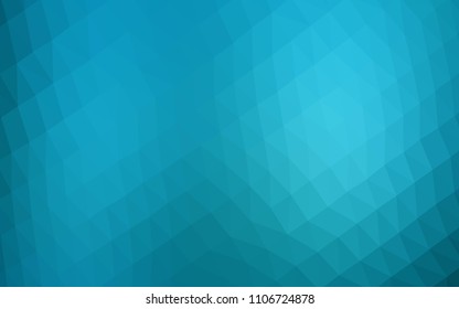 Light BLUE vector low poly texture. Creative illustration in halftone style with gradient. A completely new design for your business.