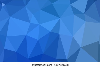 Light BLUE vector low poly texture. Colorful illustration in polygonal style with gradient. A completely new template for your business design.