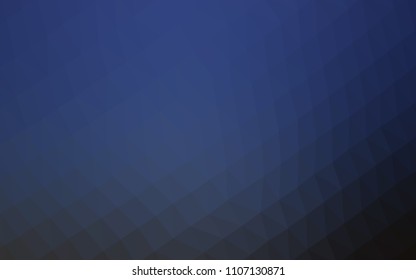 Light BLUE vector low poly pattern. Shining illustration, which consist of triangles. Triangular pattern for your business design.