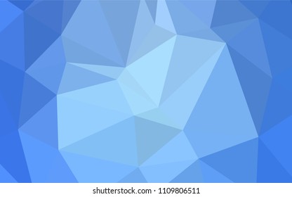 Light BLUE vector low poly texture. Colorful illustration in polygonal style with gradient. That pattern can be used as a part of a brand book.