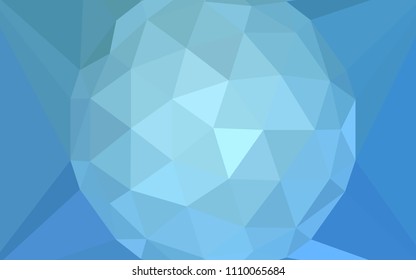 Light BLUE vector low poly cover with a diamond. Shining colorful illustration with triangles. Pattern for a brand book's backdrop.