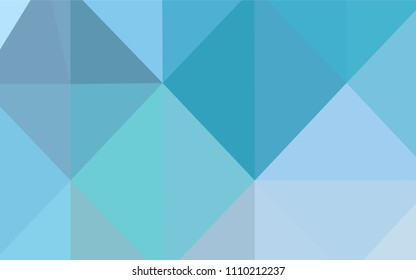 Light BLUE vector low poly layout. Creative illustration in halftone style with gradient. That new template can be used for your brand book.