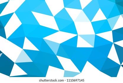 Light BLUE vector low poly low poly. A vague abstract illustration with gradient. A new texture for your design.