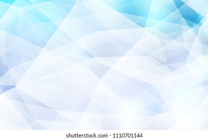 Light BLUE vector low poly layout. A sample with polygonal shapes. Best triangular design for your business.
