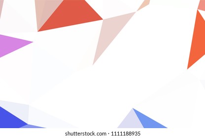 Light BLUE vector low poly texture. Colorful illustration in polygonal style with gradient. Brand new style for your business design.