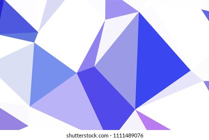 Light BLUE vector low poly layout. Modern abstract illustration with triangles. A completely new design for your leaflet.