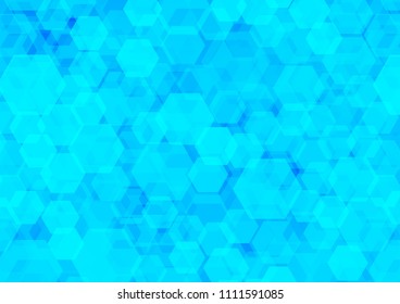 Light BLUE vector low poly pattern. A vague abstract illustration with gradient. The template can be used as a background for cell phones.