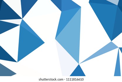 Light BLUE vector low poly cover. Modern abstract illustration with triangles. Template for cell phone's backgrounds.