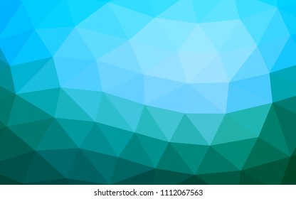 Light BLUE vector low poly low poly. Glitter abstract illustration with an elegant design. A completely new design for your business.