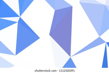 Light BLUE vector low poly cover. A sample with polygonal shapes. Brand new design for your business.