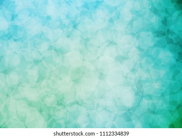 Light BLUE vector low poly pattern. Shining illustration, which consist of hexagons. Brand new design for your business.