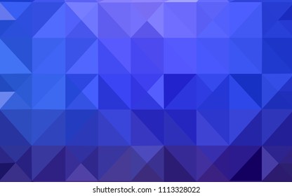 Light BLUE vector low poly layout. Geometric illustration in Origami style with gradient.  A completely new template for your banner.