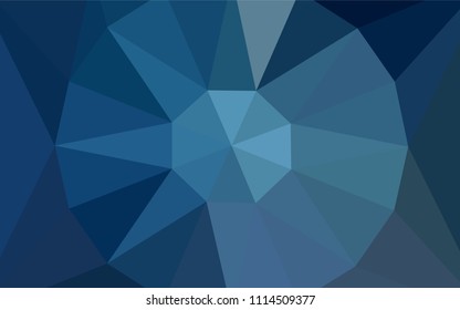 Light BLUE vector low poly cover with a diamond. Illustration in abstract style with triangles. Brand new style for your business design.