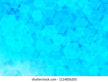 Light BLUE vector low poly background. Modern geometrical abstract illustration with gradient. A new texture for your design.