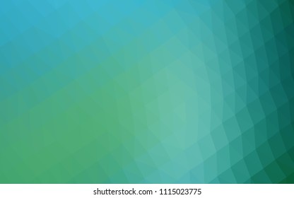 Light BLUE vector low poly layout. Creative illustration in halftone style with gradient. The template can be used as a background for cell phones.
