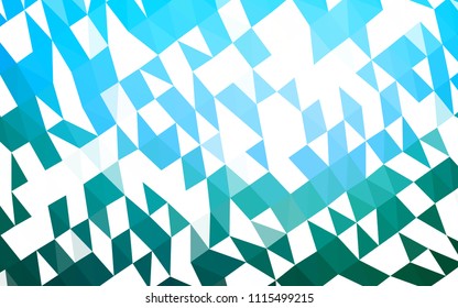 Light BLUE vector low poly background. Creative geometric illustration in Origami style with gradient. The textured pattern can be used for background.
