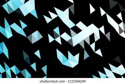 Light BLUE vector low poly cover. An elegant bright illustration with gradient. The completely new template can be used for your brand book.