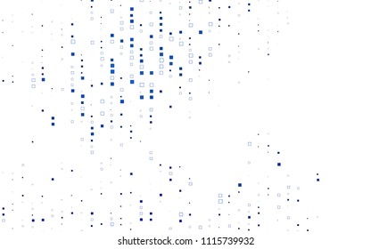 Light BLUE vector low poly background. A sample with a polygonal design. Illustration in polygonal style with repeating squares