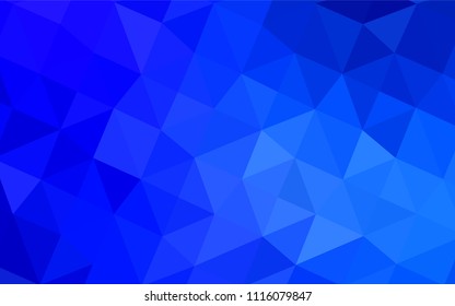Light BLUE vector low poly cover. Creative geometric illustration in Origami style with gradient. The template for cell phone's backgrounds.