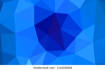 Light BLUE vector low poly cover. A completely new color illustration in a polygonal style. A new texture for your web site.