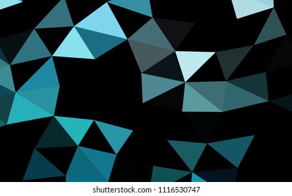 Light BLUE vector low poly low poly. Creative geometric illustration in Origami style with gradient. A new texture for your design.