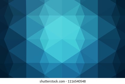 Light BLUE vector low poly texture. Polygonal abstract illustration with gradient. Polygonal design for your web site.