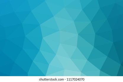 Light BLUE vector low poly. Colorful illustration in abstract style with gradient. The elegant pattern can be used as part of a brand book.