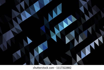 Light BLUE vector low poly layout. Modern geometrical abstract illustration with gradient. Brand new design for your business.