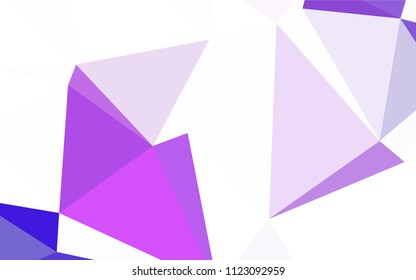 Light BLUE vector low poly layout. Colorful illustration in abstract style with triangles. Polygonal design for your web site.