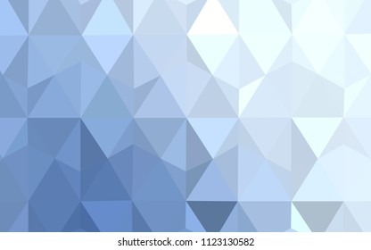 Light BLUE vector low poly cover. Colorful illustration in abstract style with triangles. Textured pattern for your backgrounds.