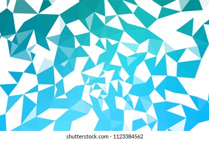 Light BLUE vector low poly cover. A sample with polygonal shapes. New template for your brand book.