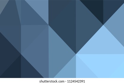 Light BLUE vector low poly texture. Modern geometrical abstract illustration with gradient. That pattern can be used as a part of a brand book.