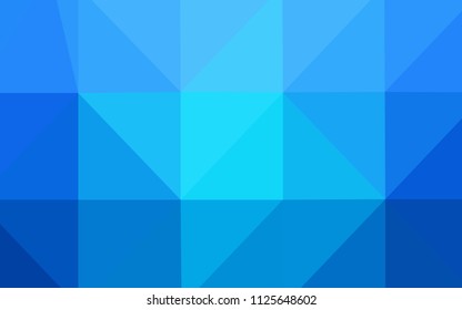 Light BLUE vector low poly texture. Glitter abstract illustration with an elegant design. The template for cell phone's backgrounds.