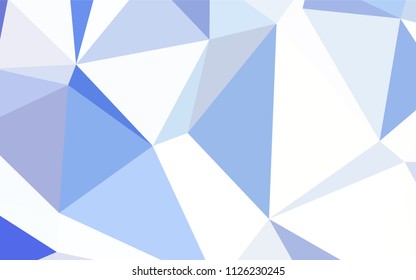 Light BLUE vector low poly texture. Polygonal abstract illustration with gradient. Brand new design for your business.