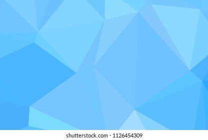 Light BLUE vector low poly layout. Geometric illustration in Origami style with gradient.  A completely new template for your business design.