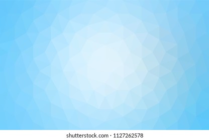 Light BLUE vector low poly layout. Creative geometric illustration in Origami style with gradient. A new texture for your web site.