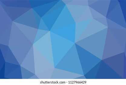 Light BLUE vector low poly texture. Modern abstract illustration with triangles. Template for cell phone's backgrounds.